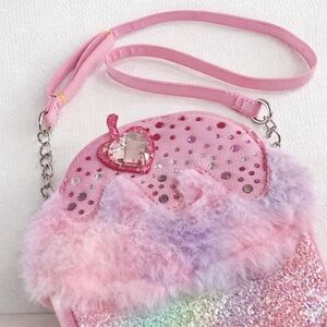 Sparkly Pink and Purple Kids Purse